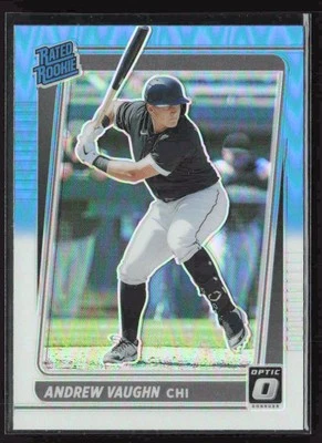 2021 Donruss Optic - Carolina Blue & White - #116b Andrew Vaughn - White Sox - Image 1 of 2