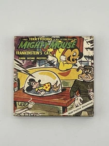 Mighty Mouse Frankenstein’s Cat #525 8mm Film 1963 Vintage Terrytoons 3” Reel - Imagen 1 de 4