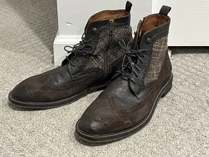 Johnston & Murphy Brewer Budapester Stiefel italienisches Kalb/Wolle UVP $ 179 Herren 11 - Bild 1 von 12