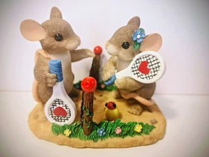 Charming Tails "Two Love" 87/807 Mäuse Tennis Figur Fitz Floyd ohne Karton - Bild 1 von 6