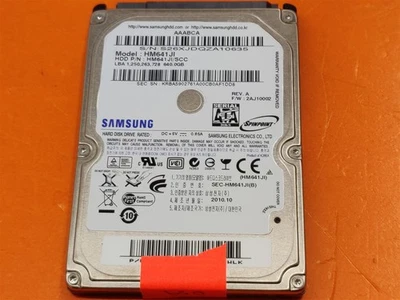 ⭐️⭐️⭐️⭐️⭐️ *AS IS* HDD Hard Drive SATA Laptop 2.5" Samsung HM641JI 640GB - Image 1 of 4