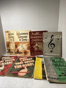 Lot Of 8 Vintage Back to the Bible And Variety Song Books READ - Foto 1 di 11