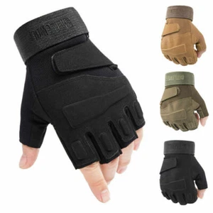 Men's Tactical Gloves Army Military SWAT Combat Police Sniper Airsoft Paintball - Picture 1 of 15