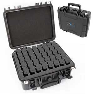 CASEMATIX Pistol Magazine Storage Case For TSA Waterproof 9mm Pistol Clip Holder - Picture 1 of 14