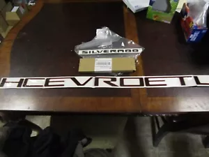 Chevy Silverado trail boss 2021 black and red tailgate emblem insert new - Picture 1 of 3