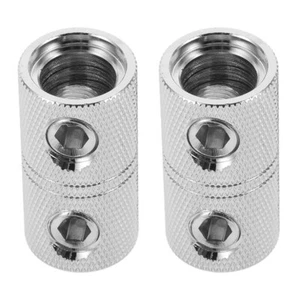 2 Pcs Audio Wire Couplers 1/0 Gauge Brass Butt Connectors for Extended Wiring - Picture 1 of 12