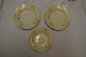 3 RARE CROWN DEVON MEADOWSWEET SERVING BOWLS 1930'S THRU 1965 MADE IN ENGLAND - Foto 1 di 12