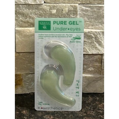 Earth Therapeutics Pure Gel Under Eye Patches Aloe Vera Soothing Puffiness NEW - Image 1 of 4