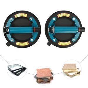 2Set 350 LBS Ventose Sottovuoto Portatile Antiscivolo Sollevatore Vetro Strumento Resistente - Foto 1 di 13