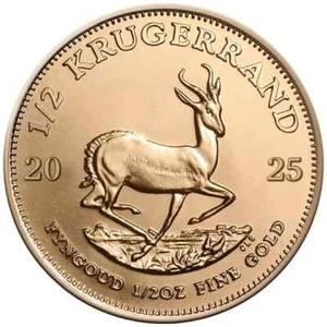 Südafrika Krügerrand 2025 1/2 Oz Gold ST / BU Anlagemünze - Bild 1 von 7