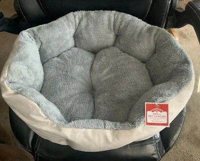 Holiday Time Small Plush Pet Cuddler Beige Stars 19" - Image 1 of 4