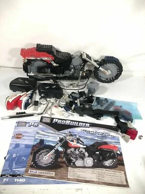 Mega Bloks ProBuilder Harley Davidson Softail Motorcycle 2001 Model Kit No 9771 - Image 1 of 4