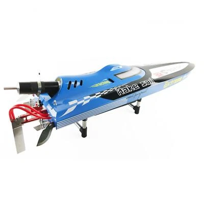Fiber Glass G30C 30CC Engine Gas Racing Speed Monohull ARTR Deep RC Boat Blue - Image 1 of 4