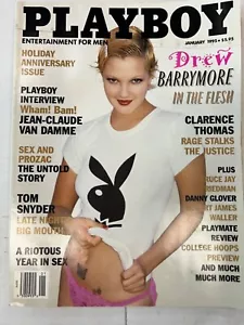 PLAYBOY MAGAZINE JANUARY 1995: “DREW BARRYMORE” VERY GOOD CONDITION - Picture 1 of 1