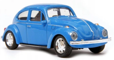 Welly Volkswagen Beetle Blue 1:43 Scale 4 Inch US IMPORT DUTIES PAID - Image 1 of 4