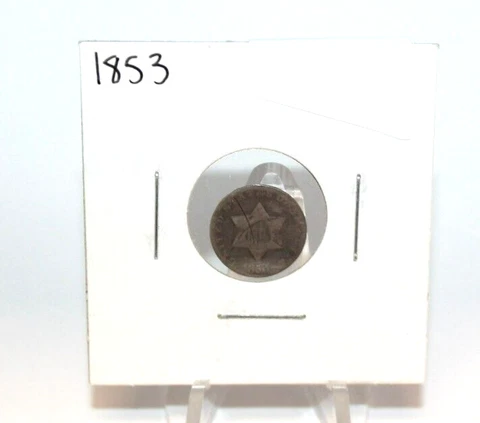 1853 3 Cent Silver Piece  [073WEJ] Cover