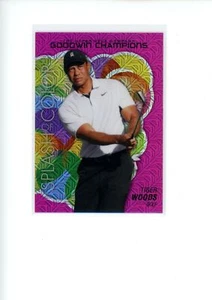 2023 UD Goodwin Champions Tiger Woods #SCP-77 Splash Color Rosa Traxx 151/299 - Imagen 1 de 2