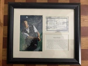 Payne Stewart 1991 1999 US Open Champion PGA Autographed Picture Frame Used - Picture 1 of 12