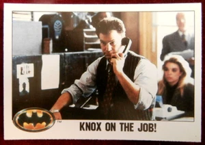 BATMAN - Card #021 - Knox On The Job! - Topps (UK) - 1989 - Picture 1 of 2