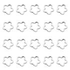 20pcs Antique Silver Plated Flower Bead Frame Pendants For Jewelry