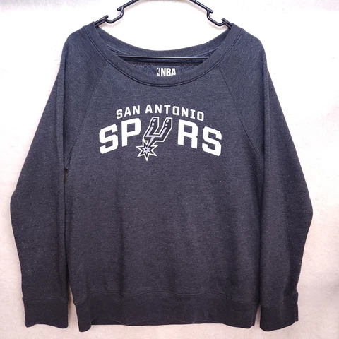 San Antonio Spurs Sweater Woman Medium Black Basketball Fleece Sweatshirt NBA Cover