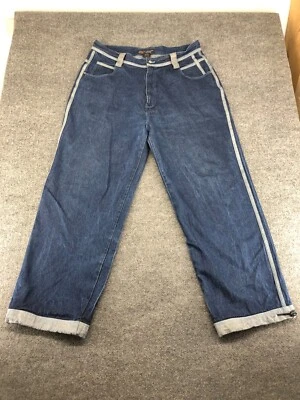 Vintage Novo Platinum Boyz Jeans Denim Hip Hop Skatista Baggy RARO Tamanho 40x33 - Imagem 1 de 4