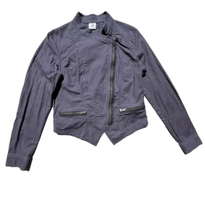 Chaqueta de Moto Cabi Mujer Pequeña Gris Azul Algodón Crepúsculo Asimétrica Estilo 3023 - Imagen 1 de 21