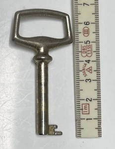 Alter Möbelschlüssel Hohldorn, Eisen eloxiert, 65 mm - Bild 1 von 1