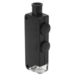 60-100X Adjustable Pocket LED Microscope Mini Magnifier Loupe Magnifying Glass