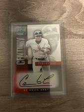 2001 Donruss Signature Series Century Marks 65/179 Carlos Lee AUTO