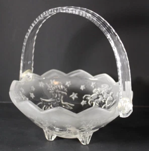 Mikasa Weihnachten Santa's Flight Fußschale 8 1/4" mit Griff Rentierschlitten - Bild 1 von 10