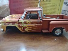 Sun Star 1965 Chevy C10 step side pick up truck with flames damaged for parts on