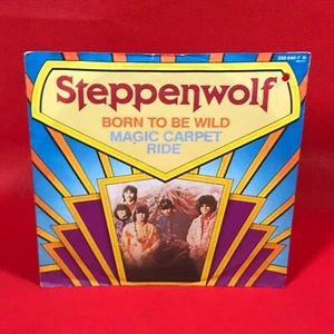 STEPPENWOLF Born To Be Wild 1984 German 7" vinyl single Magic Carpet Ride 45 MCA - Picture 1 of 4