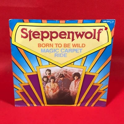 STEPPENWOLF Born To Be Wild 1984 German 7" vinyl single Magic Carpet Ride 45 MCA - Image 1 of 4