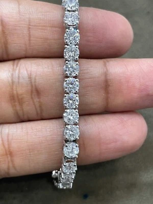 lab Created Diamond Tennis Bracelet For Girls , 14K Solid Gold  20 pts diamonds - Image 1 of 4