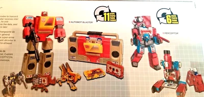 NEW Transformers Platinum Edition G1 Reissue Perceptor & Blaster w/Cassette Bots - Image 1 of 4