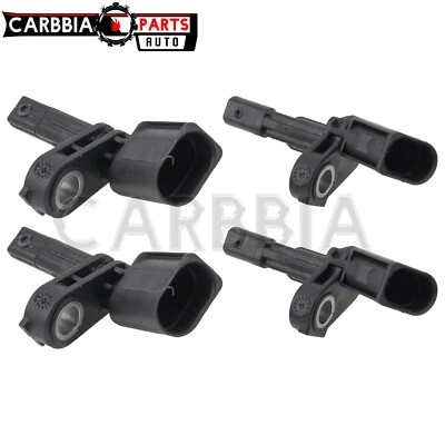 Conjunto de 4 sensores de velocidade de roda ABS dianteiro traseiro esquerdo e direito compatível com Audi TT e Volkswagen - Imagem 1 de 4