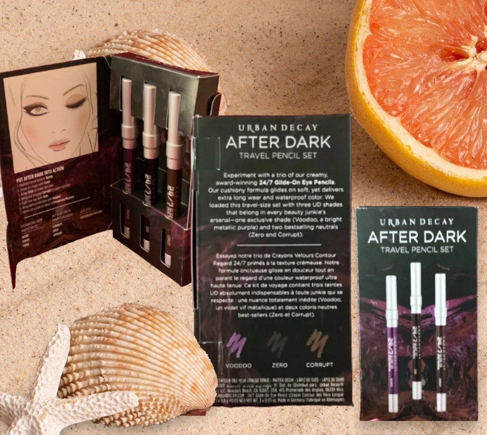 Urban Decay EYELINER SET TRIO “AFTER DARK”  TRAVEL PENCIL SET 3X0.8G W/TUTORIAL - Image 1 of 1
