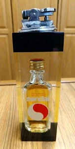Vntge Sendai Nikka Whiskey Bottle in Acrylic Lighter, AWESOME Advertising!  RARE - Picture 1 of 7