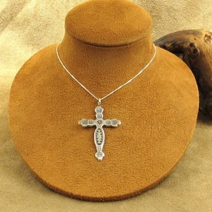 Südwesten Sterling Silber Kreuz Anhänger an Kette Halskette - Bild 1 von 6
