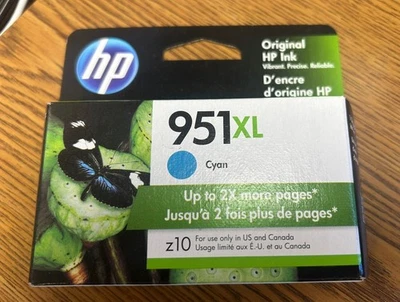 Cartucho de impresión cian HP 951XL nuevo en caja caducidad 10/2021 Foto 1 de 3