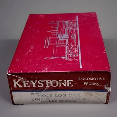 Keystone Locomotive Works HO-103 HOn3 Log 2 Cars Per Kit-Factory Sealed - Image 1 of 4
