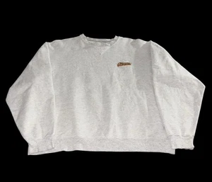 Vintage Y2K Champion Reeses Chocolate Embroidered Logo Gray Sweatshirt Size L - Picture 1 of 9