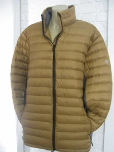 Railriders The Insulator Brown Gold/Grey Puffer Down Jacket Size XL - Picture 1 of 6