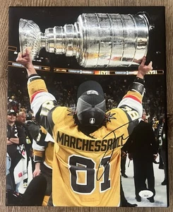 Jonathan Marchessault Signed 11x14 Canvas JSA Vegas Golden Knights - Picture 1 of 4