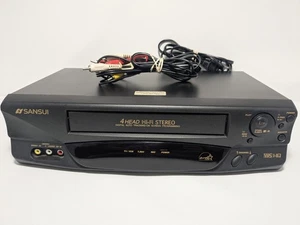 Sansui VHF6010C VCR 4 Head Hi-Fi Stereo VHS Player Recorder Works (No Remote) - Picture 1 of 2