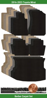 Lloyd Custom Berber Carpet Mat Set for 2016-2023 Toyota Mirai (5 pieces) #12IR - Image 1 of 4