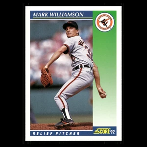 Tarjeta de béisbol Mark Williamson #487 1992 Score Baltimore Orioles MLB - Imagen 1 de 3