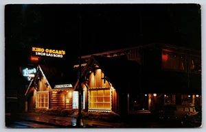 King Oscar's Smorgasbord Restaurant Seattle Washington WA c1950 Postcard - Picture 1 of 2