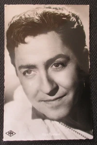 Tarjeta de autógrafo original rara foto antigua!  VICO TORRIANI cantante - Imagen 1 de 1